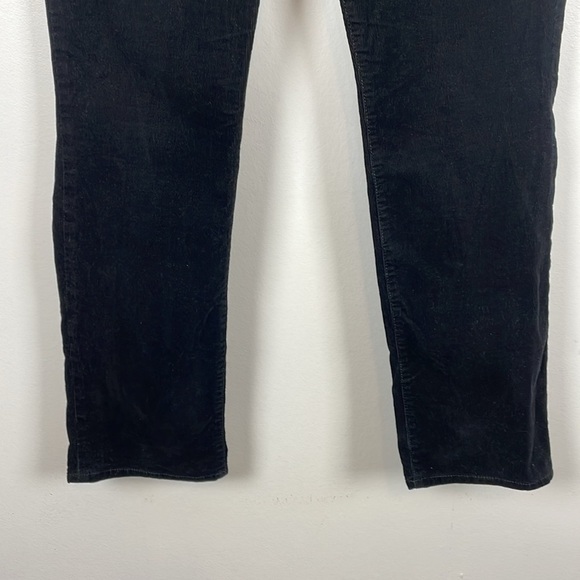 Talbots Corduroy Straight Leg Womens 14 Black 5 Pocket Plus Size Relaxed Pants - Picture 2 of 11